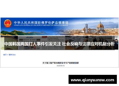 中国韩国两国打人事件引发关注 社会反响与法律应对机制分析